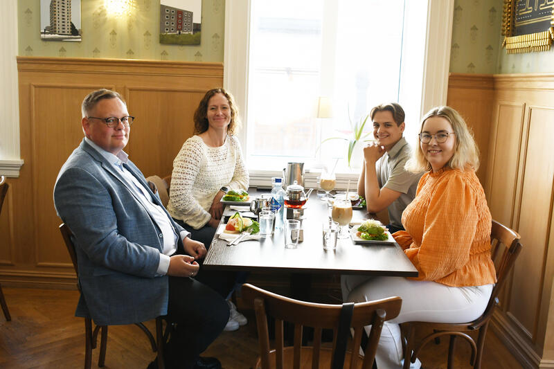 Kai Øivind Brenden, Gro Lillebø, Kristoffer Haugen og Henriette Karlsen Brenna. Foto: Kristin Henriksen/NSF